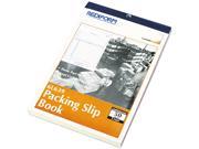 Rediform 6L639 Packing Slip Book 5 1 2 x 7 7 8 Carbonless Triplicate 50 Sets Book