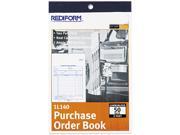 Rediform Purchase Order Book Bottom Punch 5 1 2 x 7 7 8 Two Part Carbonless 50 Forms