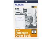 Rediform Purchase Order Book 5 1 2 x 7 7 8 Bottom Punch Three Part Carbonless 50 Forms