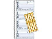 Rediform 50 176 Wirebound Message Book 2 3 4 x 5 3 4 Carbonless Copy 400 Forms 120 Labels