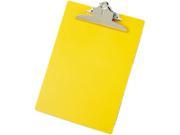 Saunders 21605 Plastic Antimicrobial Clipboard 1 Capacity Holds 8 1 2w x 12h Yellow