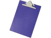 Saunders 21606 Plastic Antimicrobial Clipboard 1 Capacity Holds 8 1 2w x 12h Purple