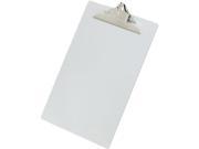 Saunders 22519 Aluminum Clipboard w High Capacity Clip 1 Capacity Holds 8 1 2w x 14h Silver