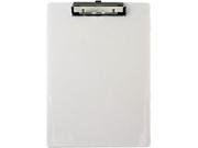 Saunders 00442 Plastic Clipboard 1 2 Capacity Holds 8 1 2w x 12h Pearl