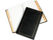 Wilson Jones 0395 31 Looseleaf Minute Book Black Leather Like Cover 125 Pages 8 1 2 x 14