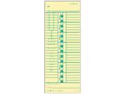 Tops 1257 Time Card for Acroprint and Simplex Weekly Two Sided 3 1 2 x 9 500 Box