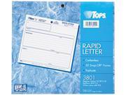 Tops 3801 Rapid Letter Message Memos Form 8 1 2 x 7 Three Part Carbonless 50 Forms