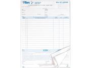 Tops 3846 Snap Off Bill of Lading 16 Line 8 1 2 x 11 Three Part Carbonless 50 Forms