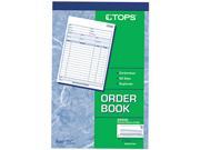 Tops 46500 Sales Order Book 5 1 2 x 7 7 8 Two Part Carbonless 50 Sets Book