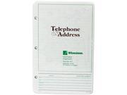 Wilson Jones 812R Looseleaf Phone Address Book Refill 5 1 2 x 8 1 2 80 Sheets Pack