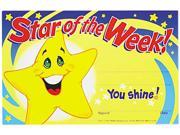Recognition Awards Star of the Week! 8 1 2w x 5 1 2h 30 Pack