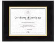 DAX Hardwood Document Certificate Frame 11 X 14 Black 1511TB