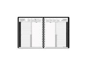 AT A GLANCE 70 824 05 Recycled 24 Hour Daily Appointment Book Black 6 7 8 x 8 3 4