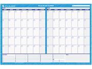 AT A GLANCE PM333 28 Recycled 30 60 Day Undated horizontal Erasable Wall Planner 48 x 32 Blue White