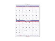AT A GLANCE PM9 28 Recycled Two Month Wall Calendar Blue and Red 22 x 29