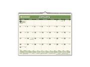 AT A GLANCE PMG77 28 Recycled Wall Calendar Green 15 x 12