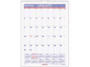AT A GLANCE PMLM02 28 Recycled Erasable Monthly Wall Calendar 12 x 17