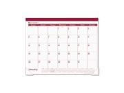 AT A GLANCE SK25 92 Recycled Fashion Desk Pad Rose 22 x 17