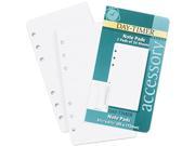 Day Timer 87128 Lined Note Pads for Organizer 3 3 4 x 6 3 4 48 Sheets Pack