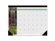 House of Doolittle 171 Waterfalls of the World Photographic Monthly Desk Pad Calendar 22 x 17