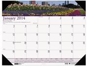 House Of Doolittle 174 Gardens of the World Photographic Monthly Desk Pad Calendar 22 x 17