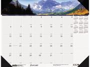 House Of Doolittle 176 Mountains of the World Photographic Monthly Desk Pad Calendar 22 x 17