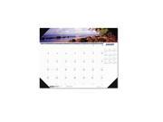 House of Doolittle 1786 Coastlines Photographic Monthly Desk Pad Calendar 18 1 2 x 13