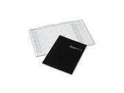 House of Doolittle 260 02 Ruled 14 Month Planner with Stitched Leatherette Cover 8 1 2 x 11 Black