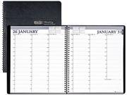 House of Doolittle 272 02 Professional Weekly Planner 15 Minute Appointments 8 1 2 x 11 Black