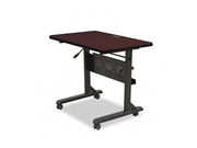 BALT Flipper Training Table Rectangular 36w x 24d x 29-1/2h Mahogany