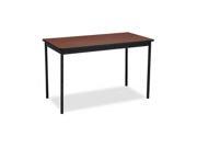 Tables Barricks Utility Table With Steel Legs, Rectangular, 48w x 24d x 30h, Walnut UT244830WA N82E16848032072