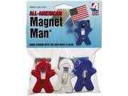 Adams Manufacturing 3303 52 3241 Magnet Man Clip Plastic Assorted Colors 3 Pack