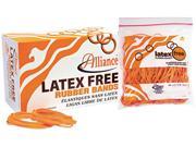 Alliance 37546 Latex Free Rubber Bands Size 54 Orange Sizes 19 33 64 Mix 1lb Box