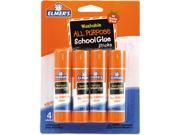 Elmer s E542 Washable All Purpose School Glue Sticks 4 Pack