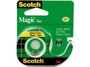 Scotch 105 Magic Office Tape w Refillable Dispenser 3 4 x 300 Clear