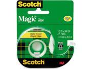 Scotch 119 Magic Office Tape w Refillable Dispenser 1 2 x 800 Clear