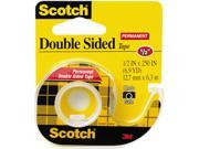 Scotch 136 665 Double Sided Office Tape w Hand Dispenser 1 2 x 250