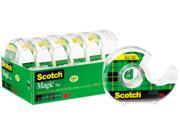 Scotch 6122 Magic Office Tape Refillable Dispenser 3 4 x 650 Clear 6 Pack