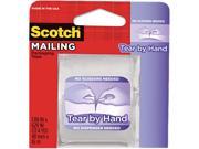 Scotch 3841 Tear By Hand Packaging Tape 1.88 x 17.5 yds 1 1 2 Core Clear