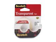 Scotch 174 Transparent Glossy Tape w Hand Dispenser 1 2 x 1000 Clear