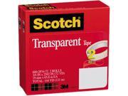 Scotch 600 2P34 72 Transparent Tape 600 2P34 72 3 4 x 2592 3 Core Transparent 2 Rolls