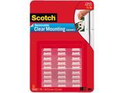 Scotch 859 Mounting Squares Precut Removable 11 16 x 11 16 Clear 35 Pack