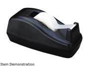 Scotch C40 BK Deluxe Desktop Tape Dispenser Attached 1 core Heavily Weighted Black