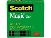 Scotch 810 12 1296 Magic Office Tape 1 2 x 1296 1 Core Clear
