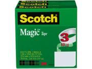 Scotch 810 72 3PK Magic Tape 1 x 2592 3 Core 3 Rolls