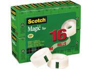 Scotch 810K16 Magic Office Tape Value Pack 3 4 x 1000 1 Core Clear 16 Rolls Pack
