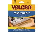 Velcro 90083 Sticky Back Hook and Loop Fastener Tape with Dispenser 3 4 x 15 ft. Roll Beige