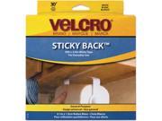 Velcro 91138 Sticky Back Hook and Loop Fasteners in Dispenser 3 4 Inch x 30 ft. Roll White