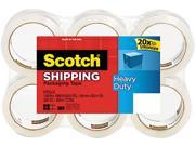 Scotch 3850 6 3850 Heavy Duty Tape Refills 1.88 x 54.6 yds 3 Core Clear 6 Pack