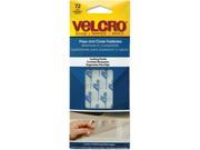 Velcro 91389 Hook to Hook Fasteners Clear